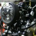 Đèn pha led đen moto cafe tracker bobber chopper